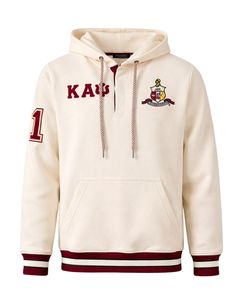 Sweat à capuche boutonné Kappa Alpha Psi, vêtement de fraternité grecque, design classique, confort premium et coupe élégante - Product Image 4