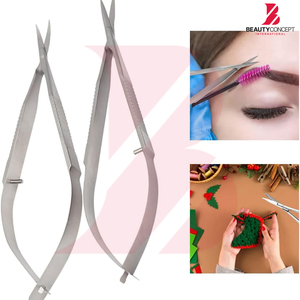 2026 Nouvelle Arrivée Ciseaux de Beauté à Ressort Personnalisables, Populaires, Nouvelle Tendance, Forme Courbée, Durables, Légers et Antidérapants - Product Image 4