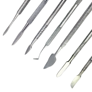 7 Pcs Wax Carving Tool <b>Set</b> Metal <b>Clay</b> Pottery Sculpting Tools Double Ended Stainless Steel Dental Lab Kit - Product Image 4