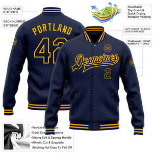 Chaqueta Universitaria Personalizada para Hombre, Estilo Béisbol, de Alta Calidad, con Cuello Acanalado, Botones a Presión, Estilo Letterman, Otoño, Venta al Por Mayor - Product Image 4