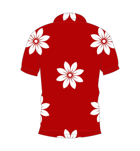 เสื้อโปโลพิมพ์ลายดอกไม้สีแดงสำหรับผู้ชายแขนสั้นลำลองแฟชั่นฤดูร้อนเสื้อโปโลกอล์ฟ - Product Image 5