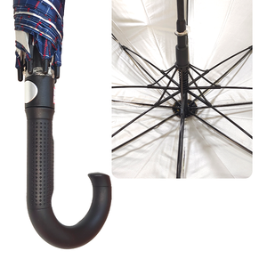 Sharkk F 17 2 Fold Blue Check Pattern <b>Umbrella</b> Lightweight Compact Rain <b>Umbrella</b> with Alloy Steel Frame Handle - Product Image 5