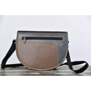 India Made Leather Women Designer Shoulders Solid Color Crossbody Shoulder <b>Bag</b> For Girls Womens - Product Image 3