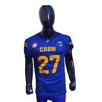 Paquete de Uniforme de Fútbol Americano Sublimado de Media Manga con Camiseta de Compresión, Casco, Guantes y Bolsas de Fútbol Americano