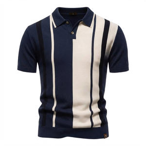 Chemise zippée à manches courtes pour homme, en tissu jersey, anti-plis, imprimée numériquement, avec poche, style décontracté, longueur standard - Product Image 4