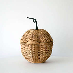 Panier en rotin tressé à la main, design en forme de fruit, panier de rangement très vendu pour l'organisation - Product Image 4