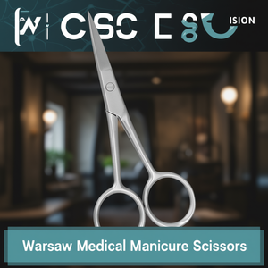Ciseaux de manucure WARSAW MEDICAL, en acier inoxydable courbé, lame tranchante, manche durable, outil de beauté, soin des ongles, adultes, couleur personnalisée - Product Image 3