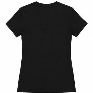 Camiseta Negra con 10 Perlas y 2 Rubíes de la Fraternidad Griega Sigma Gamma Rho, Cuello Redondo, Manga Corta, con Pedrería, Estilo Casual - Product Image 2
