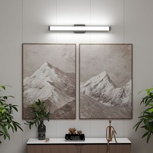 Modern 33-Inch Bathroom <b>Vanity</b> <b>Light</b> 18W LED Bath <b>Lights</b> with Cool White 6000K Black <b>Vanity</b> <b>Mirror</b> 6000K - Product Image 2