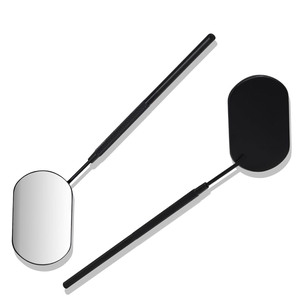Best Supplier's Black Durable German Stainless Steel Frame <b>Handheld</b> Single Eyelash <b>Mirrors</b> High Quality Lighted Made Pakistan CE - Product Image 5