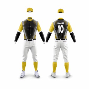 Maillot de baseball personnalisé pour hommes et femmes, uniforme sportif respirant en tissu polyester maillé, logo imprimé, vêtements d'entraînement, fabricant - Product Image 1