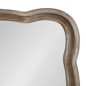Fleurs irrégulières cadres en bois miroir mural maquillage salon chambre <span class=keywords><strong>salle</strong></span> <span class=keywords><strong>de</strong></span> <span class=keywords><strong>bain</strong></span> 2 couleurs rétro fait vieux meubles - Product Image 4
