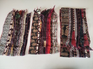 Ethnic Geometric Printed Black Silk Scarf Square Shape Multi-Functional Fashion for Women All Seasons - Product Image 5
