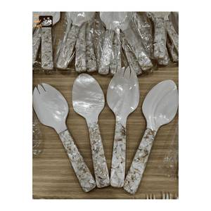 Cuillère à caviar en nacre naturelle - Vaisselle de luxe, fabriquée à la main au Vietnam, cuillère de service décorative, cuillère artisanale haut de gamme - Product Image 4