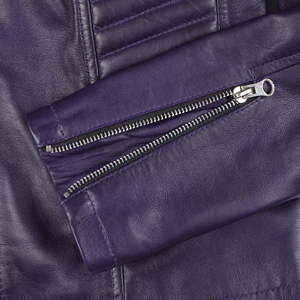 Veste en cuir pour femme, nouveau design classique 2026, fermeture éclair, respirante, haute qualité, personnalisable, col montant, pour l'extérieur - Product Image 6