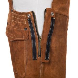 Salopette de travail en cuir, tablier de soudeur en cuir, combinaison de travail durable de style classique pour usage professionnel - Product Image 3