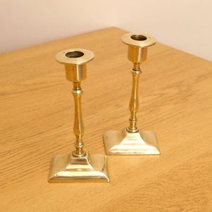 Porte-bougie en laiton de style antique, support décoratif pour bougies, pour la maison, l'hôtel, le restaurant, le temple, la table à manger, centre de table de mariage - Product Image 4