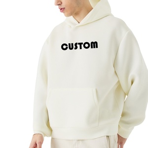 Streetwear personnalisé Sérigraphie French Terry Basics Sweat à capuche brodé en 60 coton 40 polyester 500gsm - Product Image 1