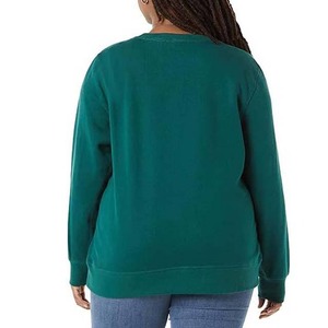 Meilleure Vente Sweat-shirt Femme Personnalisé avec Logo Brodé Anti-boulochage en Polaire à Épaules Tombantes - Product Image 2