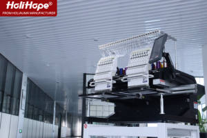 Máquina de bordado Industrial de sombrero de servicio profesional HoliHope Holiauma, máquina de bordado de ordenador doméstico de 2 cabezales, bordado usado - Product Image 2