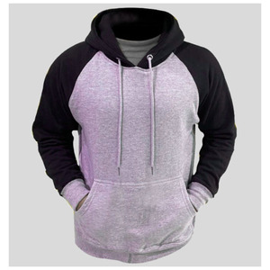 Men Winter Hoodie Sweatshirt 100% Cotton Fleece Breathable Eco-Friendly Solid Pocket Regular Fit Long Sleeve <b>Design</b> Custom Logo - Product Image 6