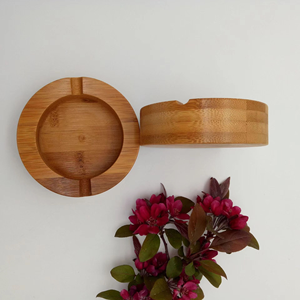 Cendrier à cigares en bambou écologique et biodégradable à bas prix pour la maison, 10*10*3cm - Product Image 1