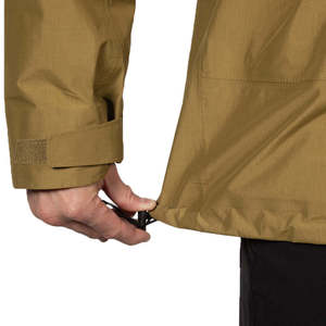 Chaqueta Impermeable con Capucha para Hombre, Color Verde Oliva, Cierre de Cremallera, para Actividades al Aire Libre, Corte Regular, con Bolsillos, para Todas las Temporadas - Product Image 4