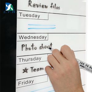 Pizarra Magnética de Vidrio para Escribir y Dibujar, con Planificador Semanal, Decorativa, de Proveedor Taiwanés - Product Image 3