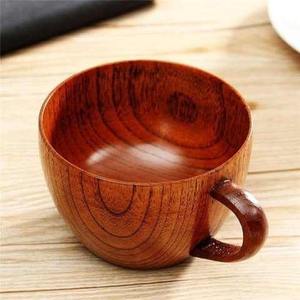 Taza de Café/Té Cilíndrica de Madera de Acacia de 400 ml, Taza de Madera Ecológica, Tamaño Personalizado, Hecha a Mano, Artículos de Bebida de Lujo - Product Image 2