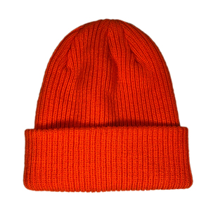 Gorro de Punto Unisex Color Naranja Sólido, 100% Acrílico, con Borde, Estilo Casual para Adultos, Circunferencia de Cabeza 56-58CM - Product Image 5