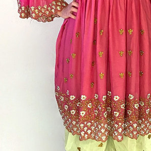 Robe afghane pour femmes, vêtements ethniques traditionnels à manches longues, vêtements élégants brodés, coupe ample modeste, vêtements musulmans - Product Image 5