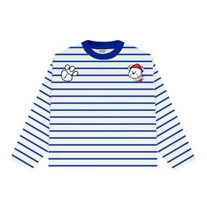 Camiseta Casual Unisex 2026 de Manga Larga, 100% Algodón Tejido, con Logotipo a Rayas en la Parte Delantera y Estampado Gráfico - Product Image 2