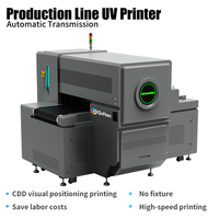 Giftec Offre Spéciale AI UV convoyeur imprimante 6 couleurs 3D gaufré avec caméra CCD convoyeur à bande imprimante pour cartes de jeu