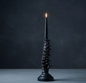 Support de bougie sans flamme noir en forme de colonne, décoration gothique, centres de table pour la maison, fournisseur en gros de Noël - Product Image 5