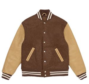 Custom Wool Varsity <b>Jacket</b> Diamond Quilted Lining <b>Men</b> Wholesale Price Hot Sale Streetwear Varsity <b>Jacket</b> With Leather Sleeves - Product Image 3