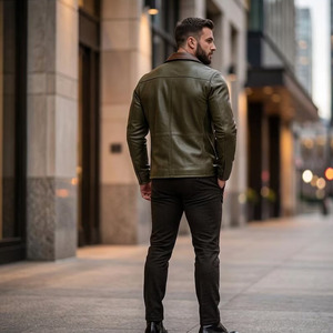 เสื้อแจ็คเก็ตคาวบอยหนังแท้สไตล์ตะวันตกสำหรับผู้ชาย ยี่ห้อ Comfortex International รุ่น Fringe  ตกแต่งด้วยพู่หนังแท้ทั้งตัว - Product Image 2