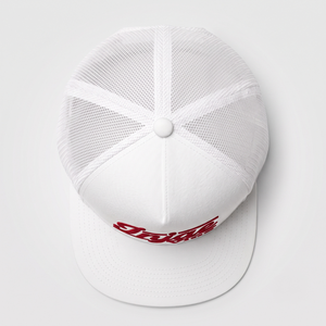 Casquette Trucker en Maille Blanche avec Logo Brodé 3D en Relief Personnalisé, 6 Panneaux Structurés, Visière Plate, Chapeau Snapback, Style Western Streetwear Baseball OEM - Product Image 4