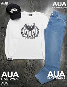 Sudadera con Capucha Negra para Hombre AUA SPORTSWEAR, Estampado por Sublimación, Bolsillo Delantero, Corte Regular, Ropa Urbana de Otoño - Product Image 2