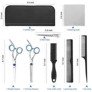 Tijeras para Adelgazar el Cabello, Acero Inoxidable, 30 Dientes, Hoja Afilada, para Diestros, Mango Largo, Uso Profesional - Product Image 5