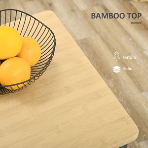 Carrello da Cucina Moderno in Acciaio e Rovere con Portabottiglie e Ripiani Regolabili - Carrello Multiuso Portatile - Product Image 5