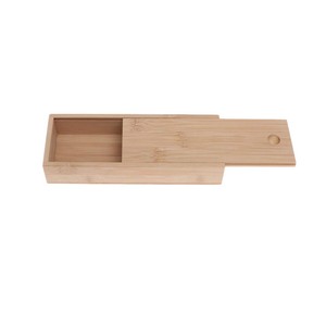 Boîte à bijoux en bambou artisanale avec couvercle coulissant, naturelle, vente en gros |   Aqdus Saleem - Product Image 1