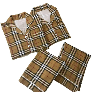 Ropa de Dormir para Mujer 2025, Pijama de Algodón con Dibujos Animados para Parejas, Conjunto de Pijama de Manga Larga y Pantalones para Hombre - Product Image 1