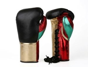 Guantes de Boxeo en Oferta, con Cuero Vacuno Brillante, Precio Económico OEM, Guantes de Combate para Hombres y Mujeres - Product Image 4