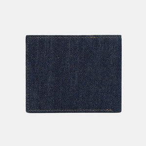 Mini portefeuille en jean de style vintage, porte-monnaie en denim souple, porte-cartes portable, petit organisateur de poche pour usage quotidien - Product Image 5