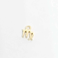 Collar con Colgante del Zodiaco Clásico para Niños, Unisex, en Plata, Latón o Oro de 9K/14K/18K, Sin Níquel, Chapado en Oro, Colgante de Virgo