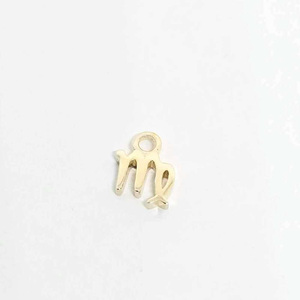 Collier pendentif zodiaque classique unisexe pour enfants, en laiton plaqué or 9K/14K/18K, sans nickel, avec breloque Vierge - Product Image 1