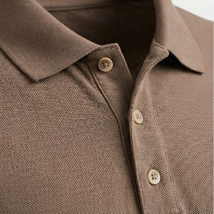 เสื้อโปโลคอกลมผ้าไหมพิมพ์ลายสกรีนสำหรับผู้ชาย เสื้อยืดคอตตอนสำหรับกอล์ฟ เสื้อผ้าลำลองสำหรับออกกำลังกาย สีสันปรับแต่งได้ - Product Image 4