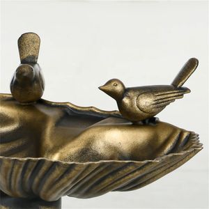 Vasca per Uccelli in Ferro Antico con Base a Vaso per Fiori, per Oropelli e Fringuelli, Ornamento da Esterno - Product Image 4