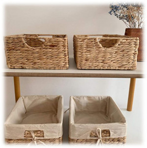 Cestas de Almacenamiento Hechas a Mano con Materiales Naturales de Jacinto de Agua de Alta Calidad, que Ofrecen Durabilidad y Ecológicidad para la Decoración del Hogar - Product Image 4