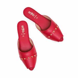 Casual Maroon CL1849 <b>Mule</b> <b>Clogs</b> Comfortable & Stylish Footwear - Product Image 1